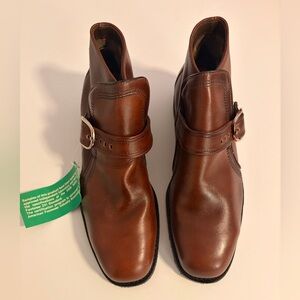 Iron Age Bostonian Steel Toe Brown Leather Ankle Boots Men’s 9 1/2 D - New